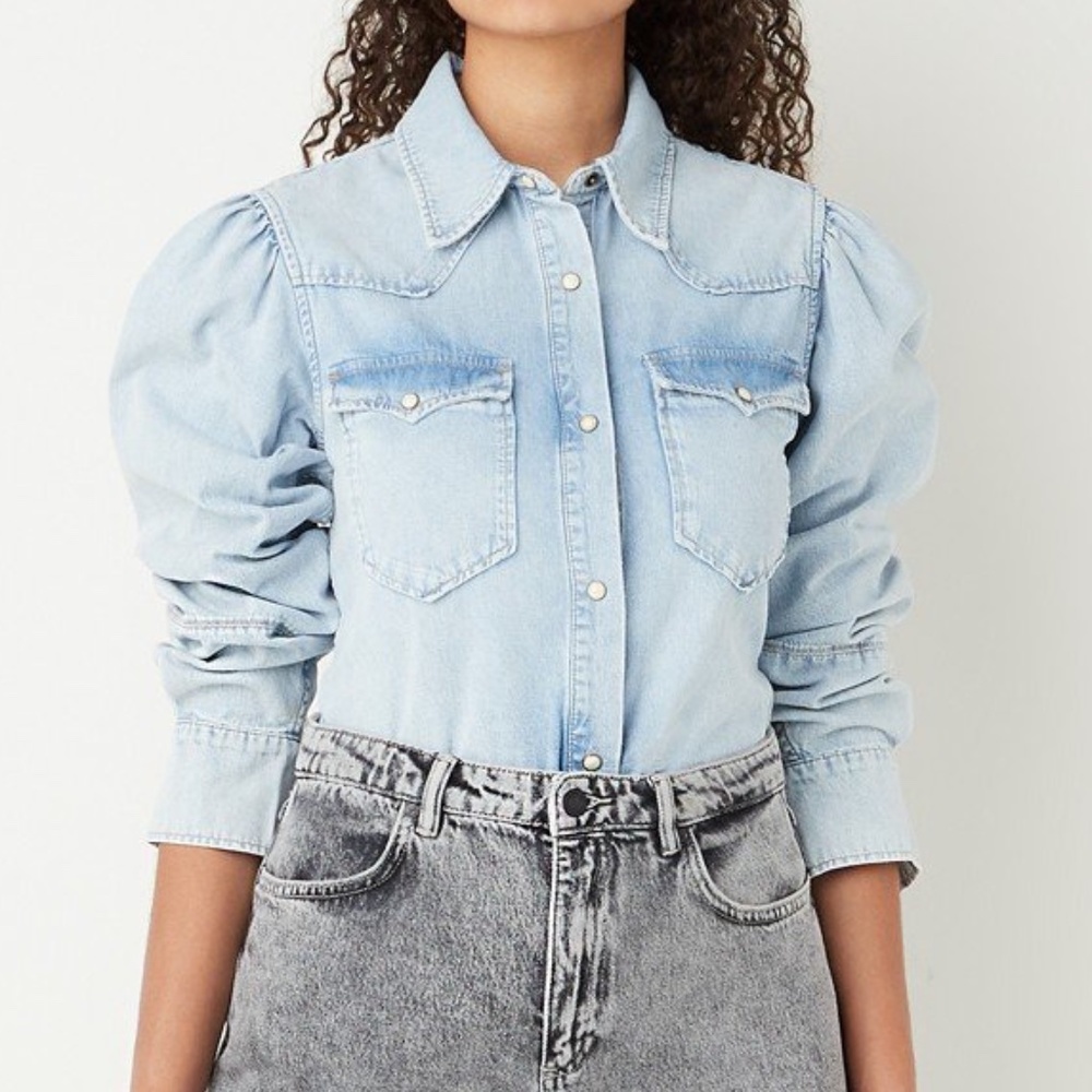 All Saints BRAND NEW, Veela Denim Bodysuit In Indigo